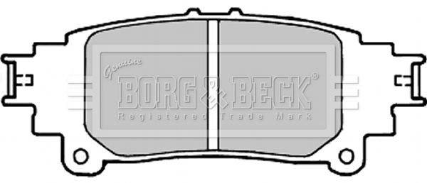 BORG & BECK stabdžių trinkelių rinkinys, diskinis stabdys BBP2336